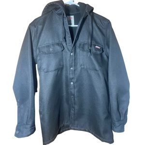 DICKIES | Black Hooded Utility Jacket | Mens Small